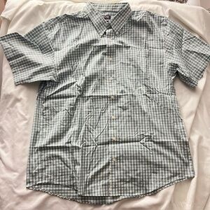 Kirkland Signature Non-Iron Stretch Plaid Shirt Men's XL